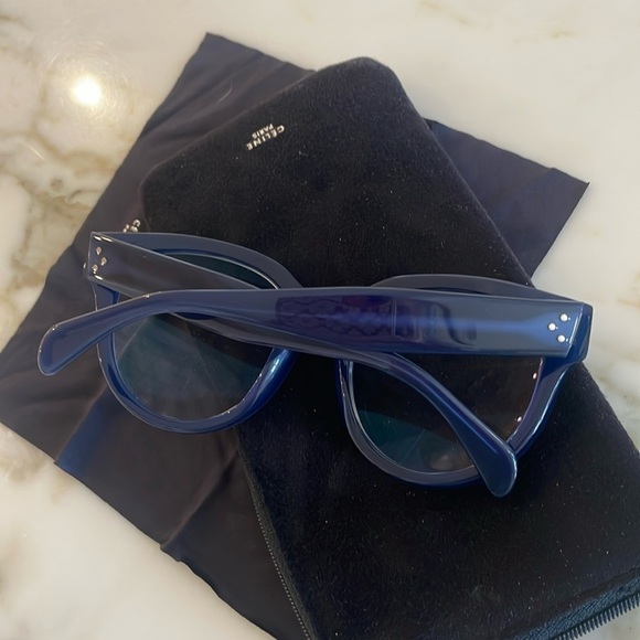 ⭐️Celine Translucent Blue Frames Glasses—Frame Only—GORGEOUS! Italy—Like New! - Picture 6 of 8